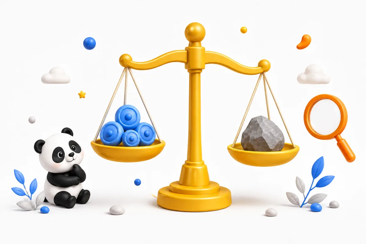 Une étudiante observe une balance dont un plateau penche, image du poids de la SVT