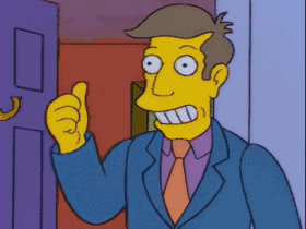 Le principal Skinner qui lève le pouce