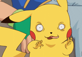 Pikachu qui a l'air stupéfait